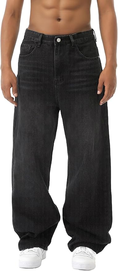 Empyre Blake Graffiti Logo Baggy Denim Jeans