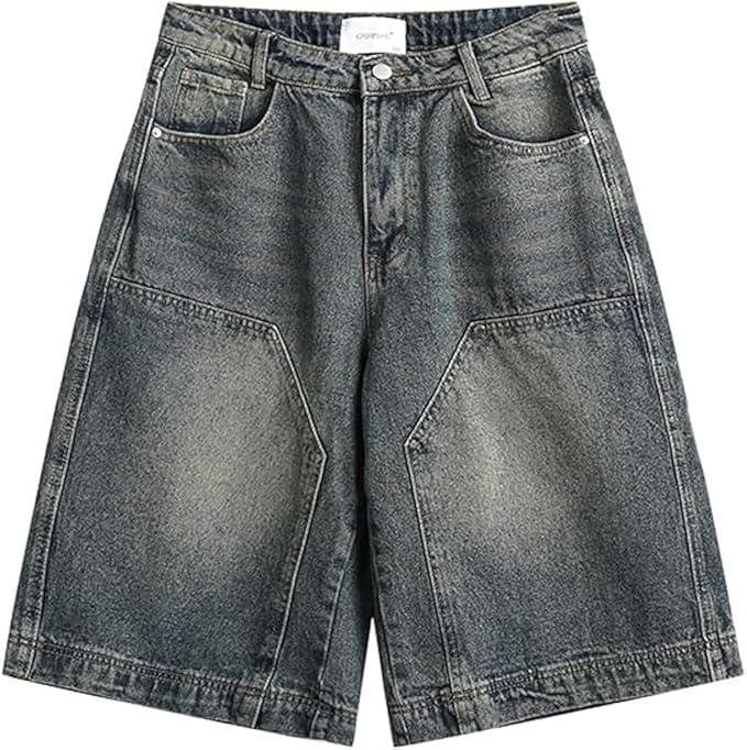 Empyre Blake Baggy Denim Jorts – classic blue wash skate shorts
